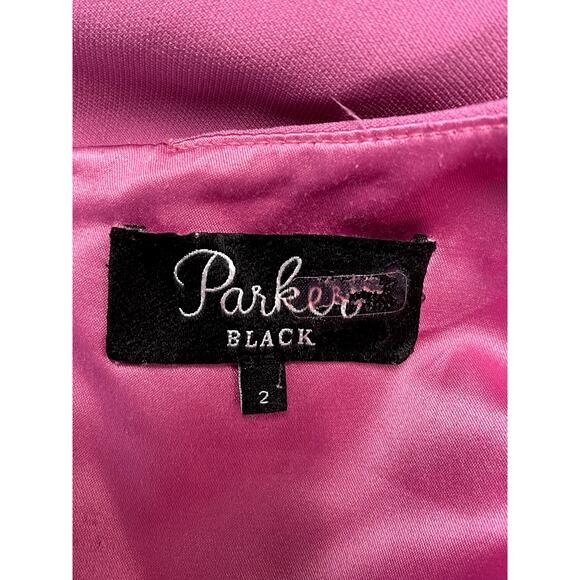 PARKER BLACK Myrtle Draped Mini Bodycon Dress in Orchid Pink Size 2 $298 - Picture 11 of 15